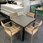 Tuinset Ivar, beige, zwart